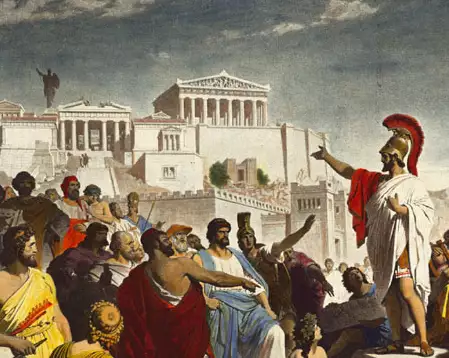 Pericles se dirige a Atenas, Philipp Foltz.