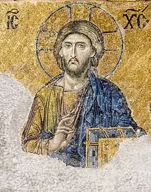Mosaico de Jesús de Nazaret, Hagia Sofía, 1280