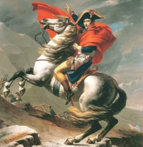 Napoleón cruzando los Alpes