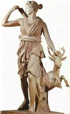 Estatua de Artemisa cazando