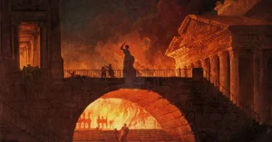 Robert, Hubert; Incendie à Rome, 1785