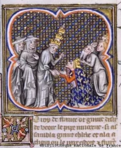 Reunión en Cluny de Inocencio IV y Luis IX