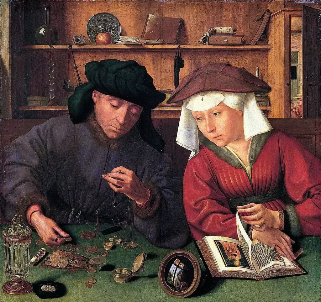 The Moneylender and his Wife — 1514