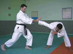 Practicantes en un dojo