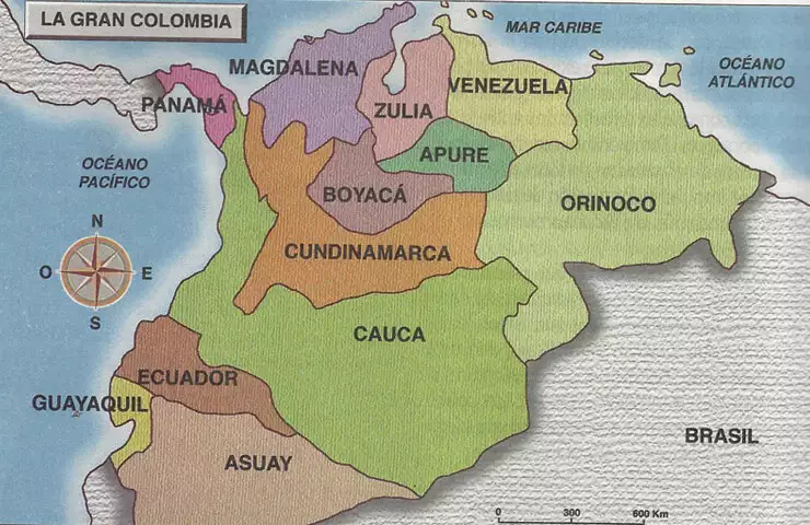 Regiones de la Gran Colombia