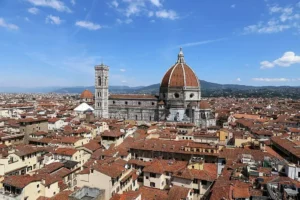 Vista de la zona histórica de Florencia, cuna del renacimiento Vista de la zona histórica de Florencia, cuna del renacimiento