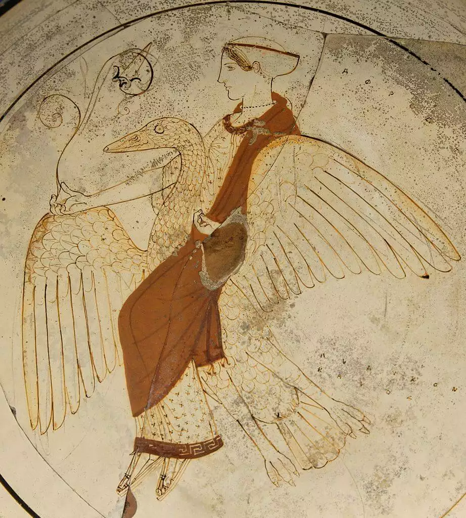 Jarrón de afrodita volando, siglo II a. C.