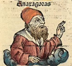 Representación de Anaxǵoras en las Crónicas de Nuremberg