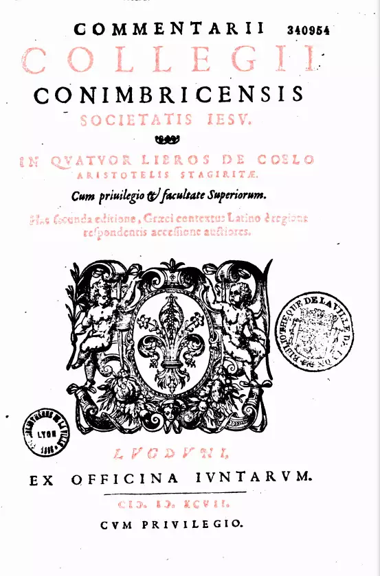 Libro de los Conimbricenses Libro de los Conimbricenses