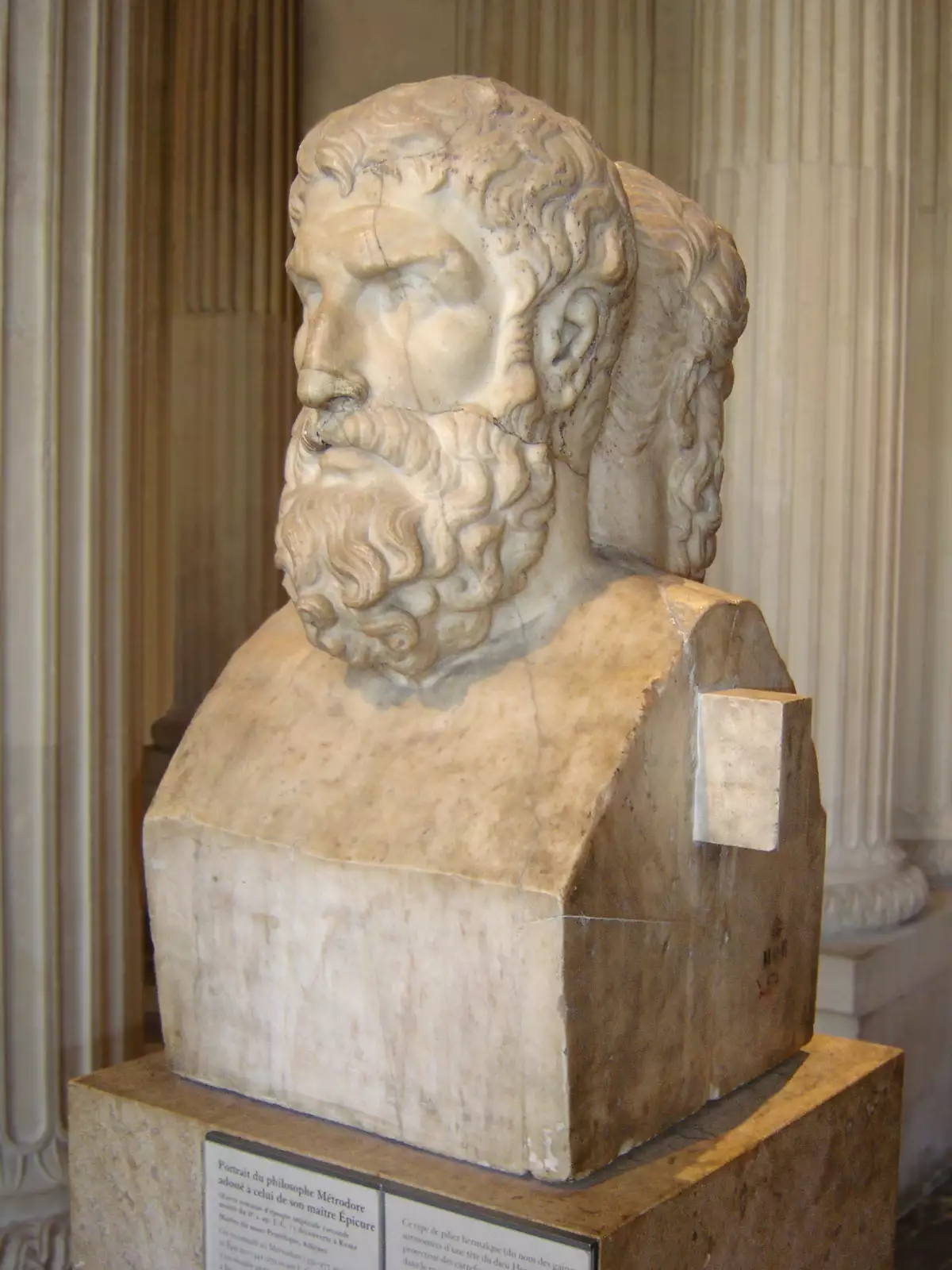 Busto helenístico del siglo II, en el museo de Louvre, París