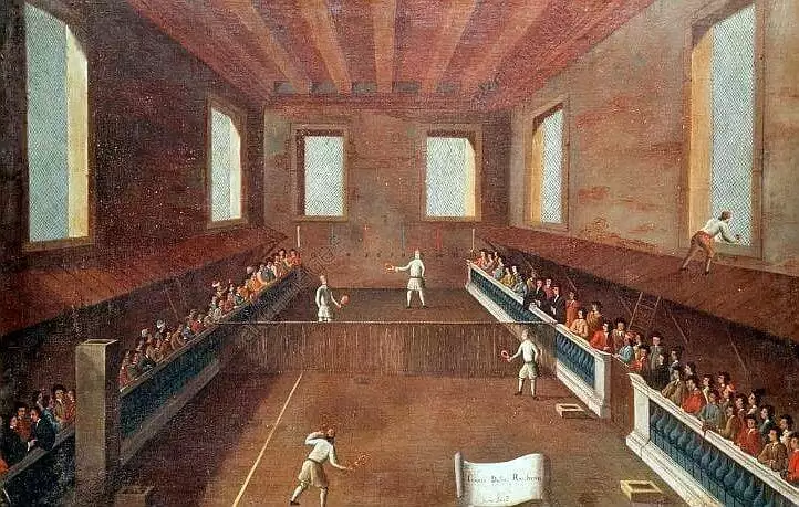Juego de tenis en el siglo XVIII (Gioco della Racchetta) Juego de tenis en el siglo XVIII (Gioco della Racchetta)