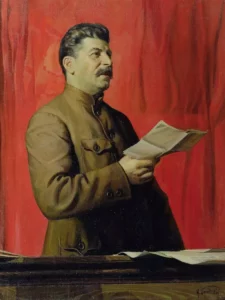 Retrato soviético de Stalin en 1933