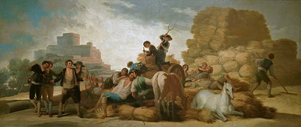 Cuadro “La era” de Goya, de la época de las Reformas Borbónicas