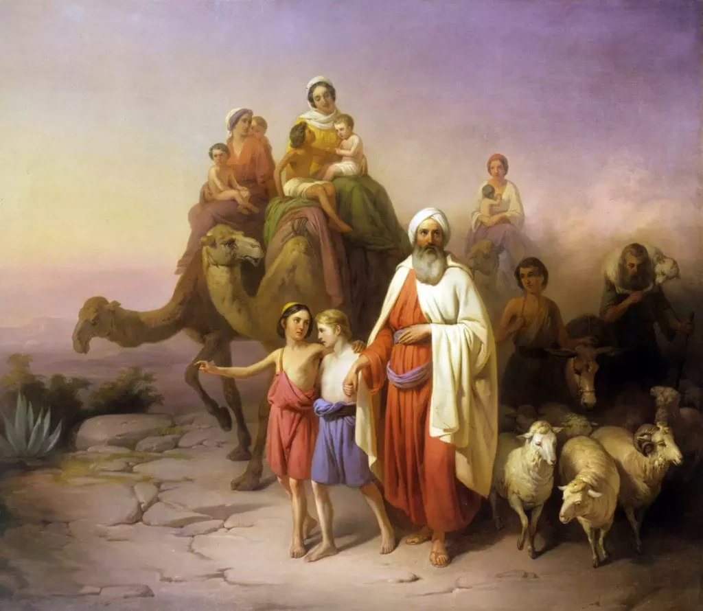 Abraham viaja de Ur a Canaán, József Molnár, c.1850