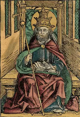 San Pedro según las crónicas de Nuremberg, 1493
