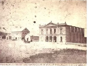 Fotografía de un latifundio mexicano de 1886