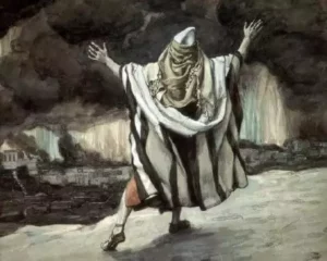 Abraham ve arder Sodoma y Gomorra, Joseph Tissot, c. 1896