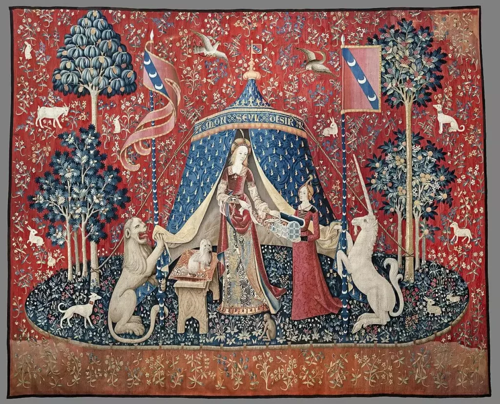 La dama y el unicornio, tapiz gótico en el museo de Cluny
