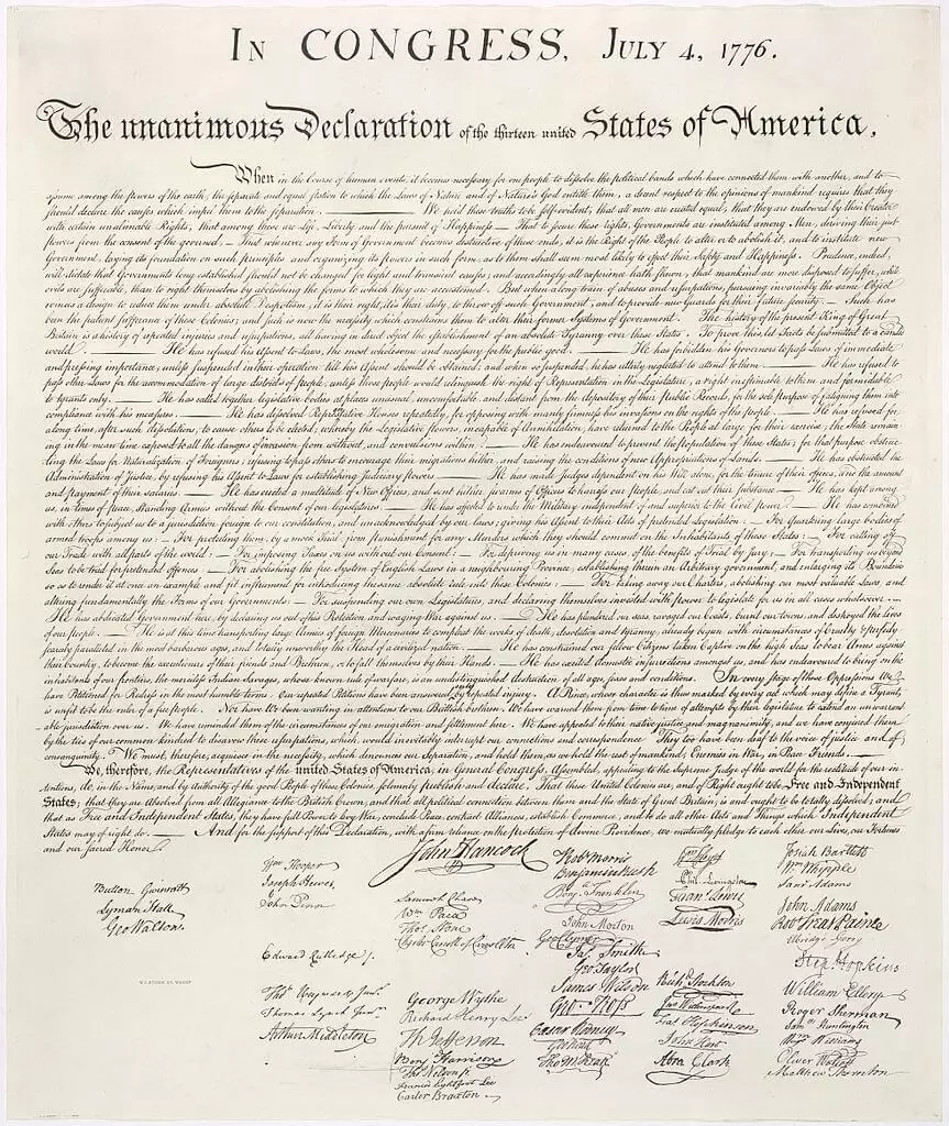Manuscrito de la Declaración