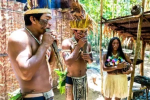 Ritual en una tribu amazónica