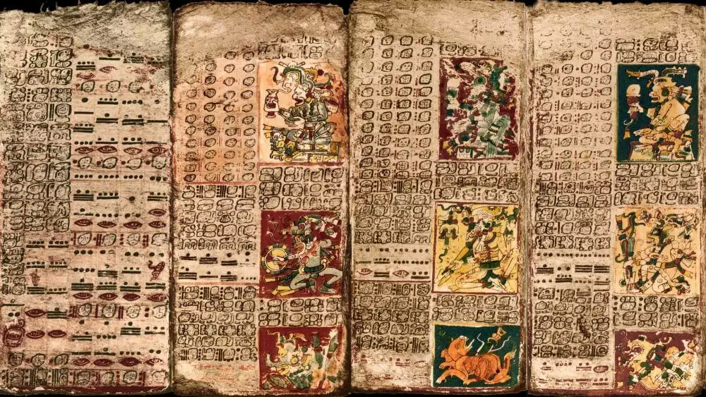 Códice maya de Dresde, actualmente en la Biblioteca Estatal de Sajonia