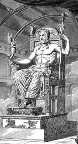 Rep. Estatua de Zeus en Olimpia, Fidias