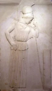 Relieve de Atenea contemplativa (460 a. C.)