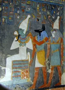 Osiris, Anubis y Horus, Tumba de Horemheb
