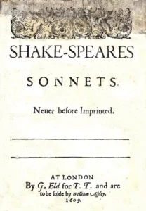 Sonetos de Shakespeare Sonetos de Shakespeare, 1609