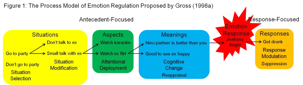 Modelo de regulación emocional (inglés) Modelo de regulación emocional de 4 etapas: situación, atención, valoración y respuesta