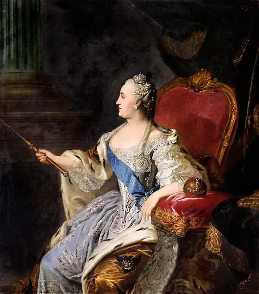 Catalina II (1763), por Fedor Rokotov