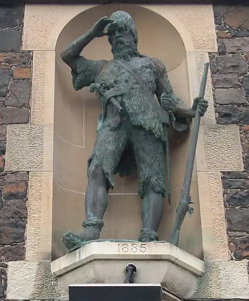 Estatua de Robinson Crusoe Robinson por Alexander Selkirk