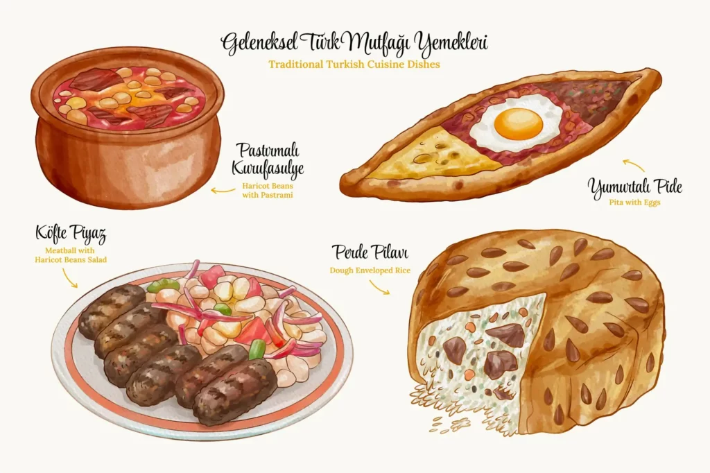 Los cuatro platos más representativos de la cocina turca dentro de turquía