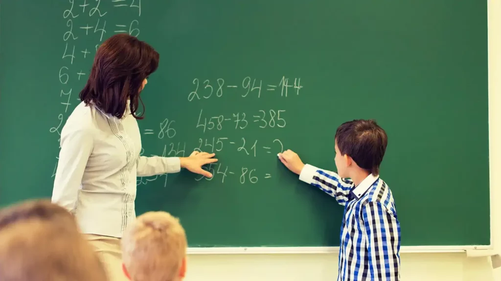 Fotografía de una clase de matemáticas